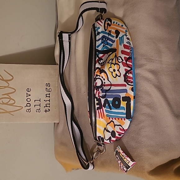 Brighton Handbags - Brighton Graffiti Love Crossbody Belt Bag